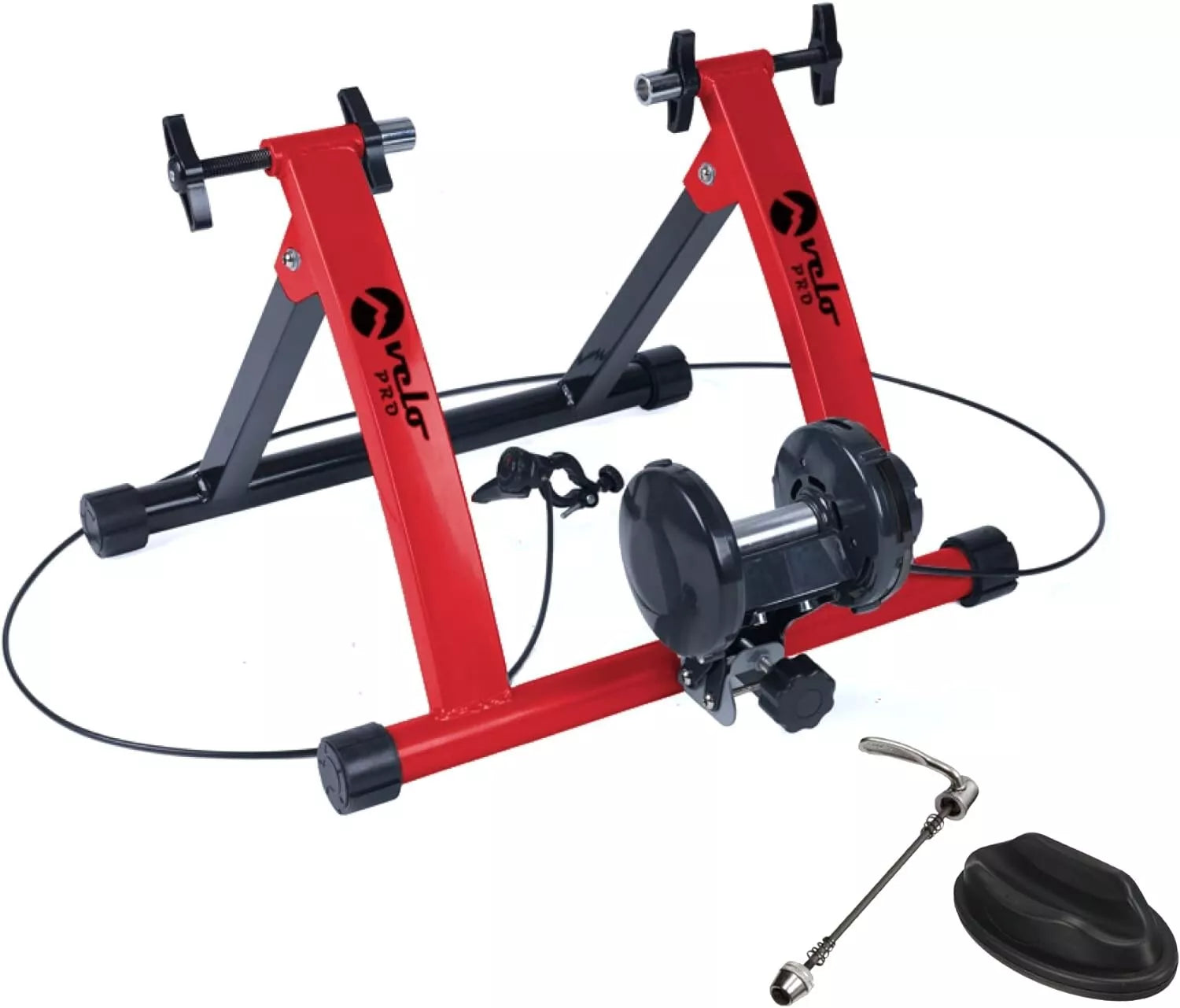 Velo Pro Turbo Magnetic Indoor Turbo Trainer Pro Road Red Household King