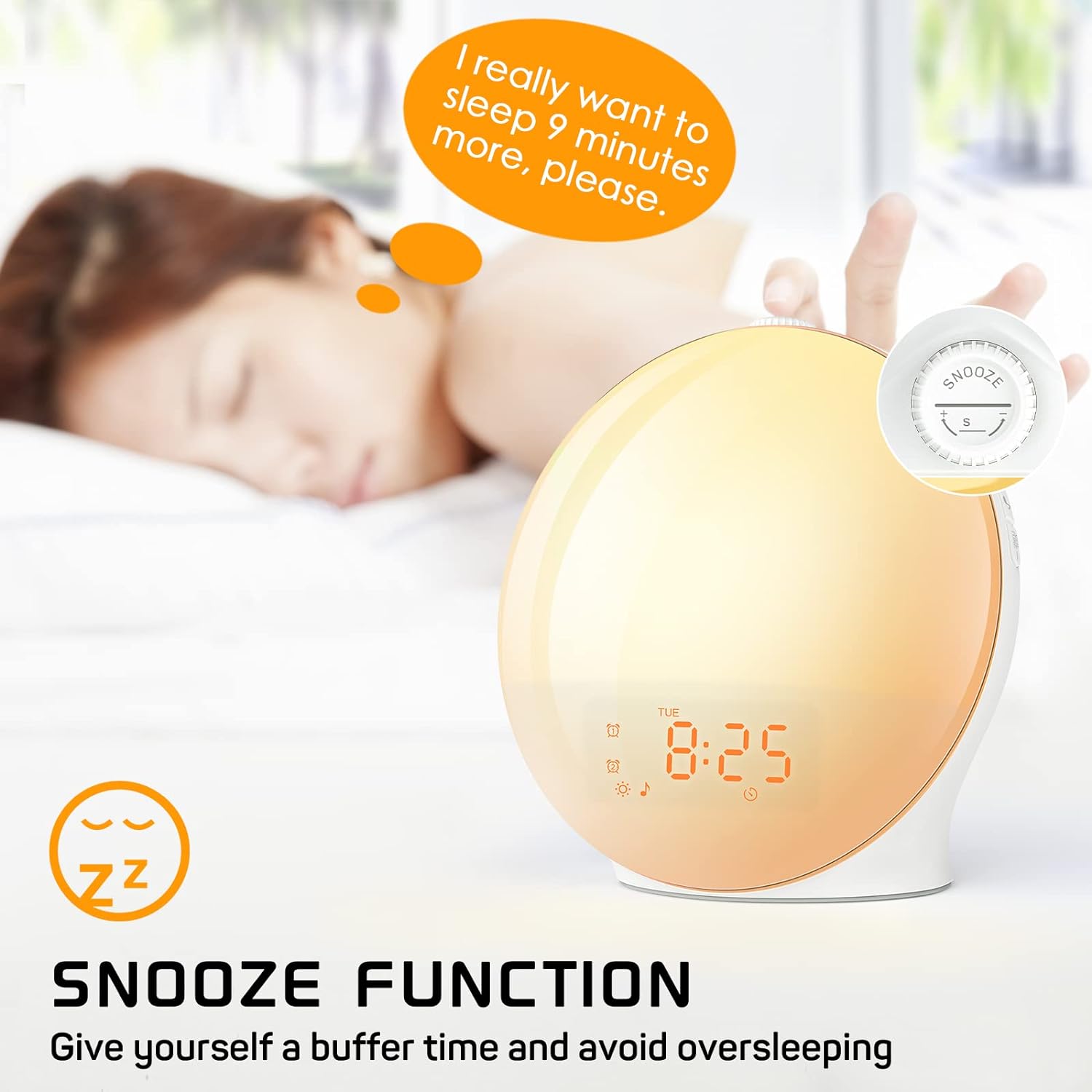 Alarm Clock Wake Up Light with Sunrise