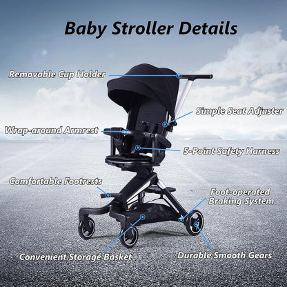 Compact Baby Stroller Lightweight Foldable Umbrella Stroller