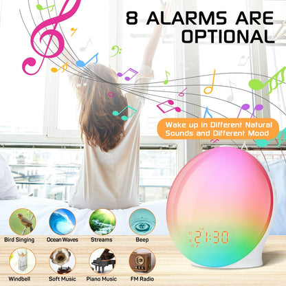 Alarm Clock Wake Up Light with Sunrise