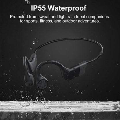 Bone Conduction Headphones,Open-Ear Bluetooth Wireless Sport Headphones with Built-in Mic