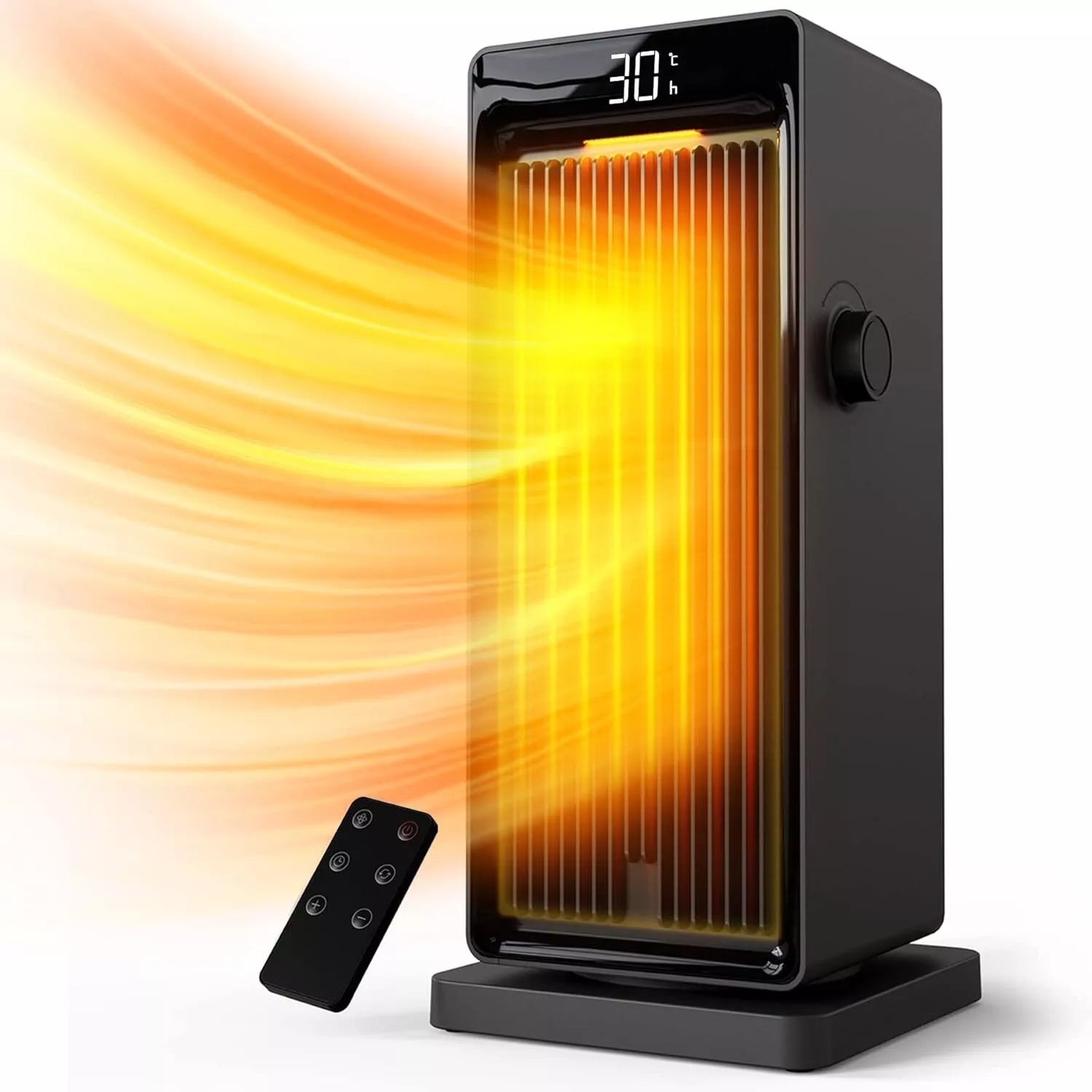 OMISOON Heater, ECO Electric Heater, 90°Oscillation, 24H Timer, Thermostat, Low Energy, Remote Control