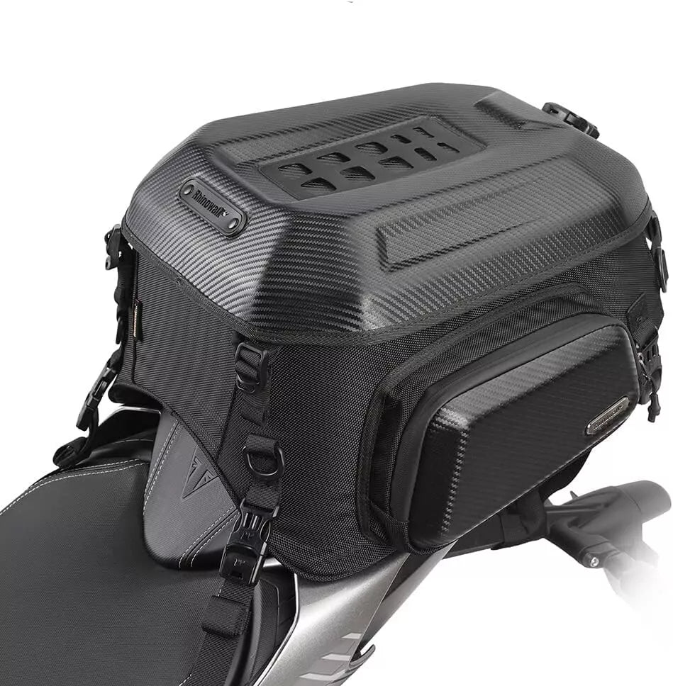 Rhinowalk Motorcycle Travel Luggage Expandable Tail Bag 35L Waterproof