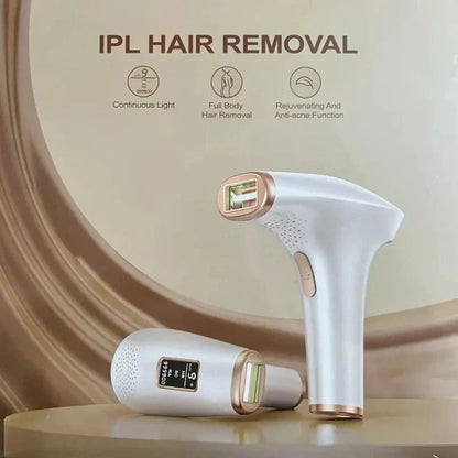 3-in-1 IPL Laser Hair Removal device with 9 Levels, Painless &amp; Smooth