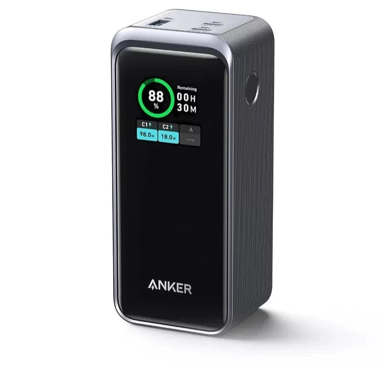 Anker Prime Power Bank 200W. 20,000mAh Portable Charger 3-Port with 100W Charging Base